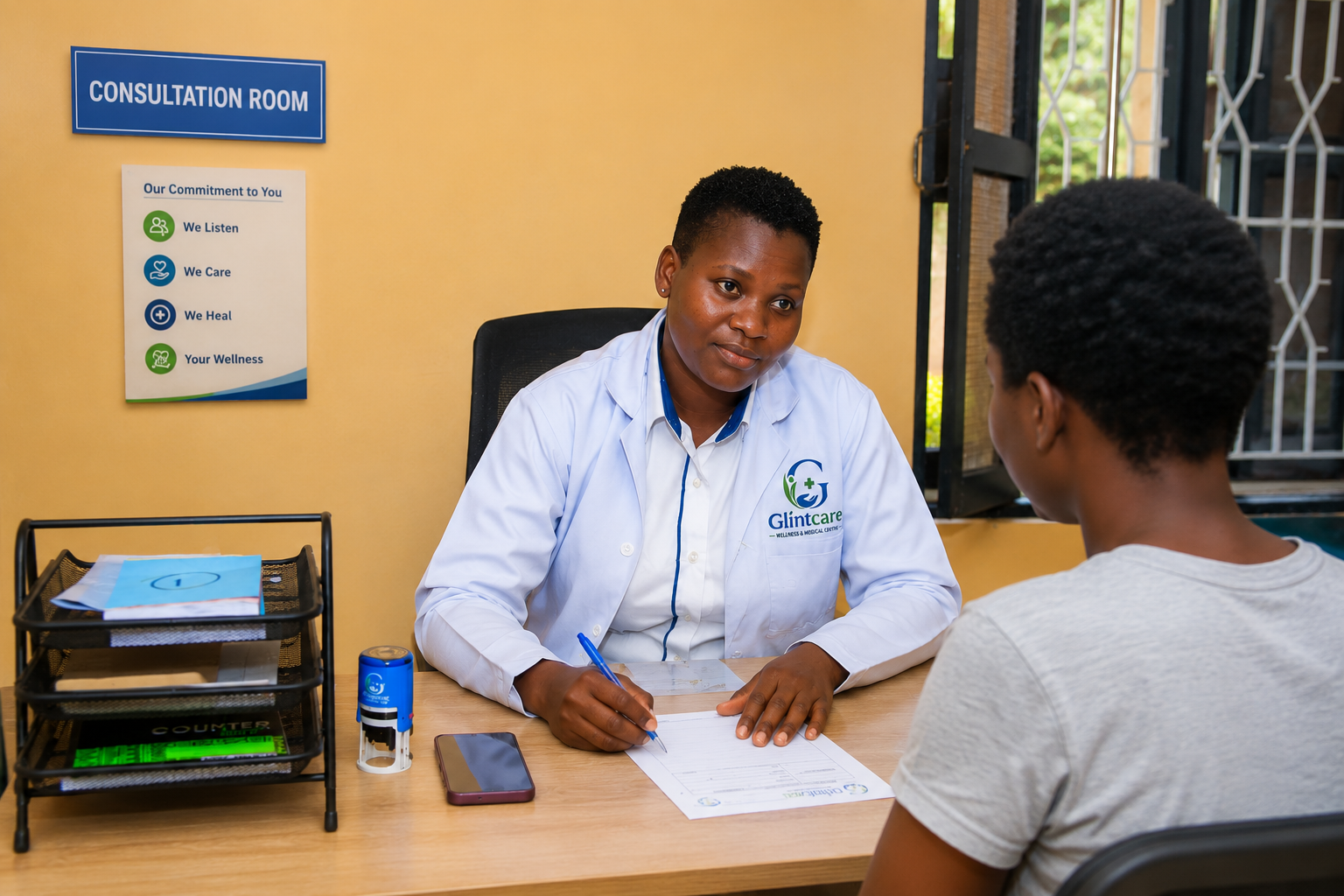 Professional counselling and therapy session environment